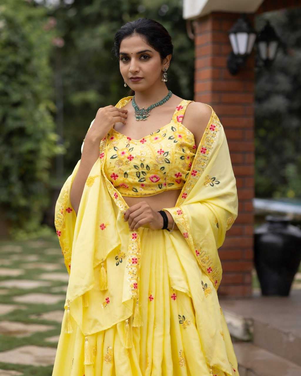 Chinon  Sequins Lehenga